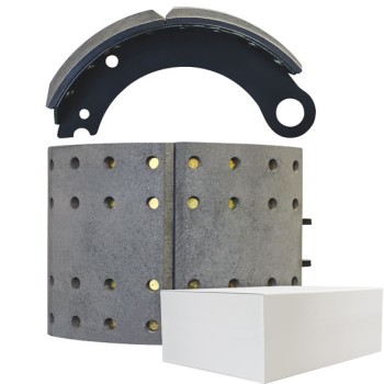Lined Brake Shoe - York 19.5” - 335 x 210mm. Comes with Hardware
